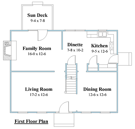 dutch colonial house plan first floor